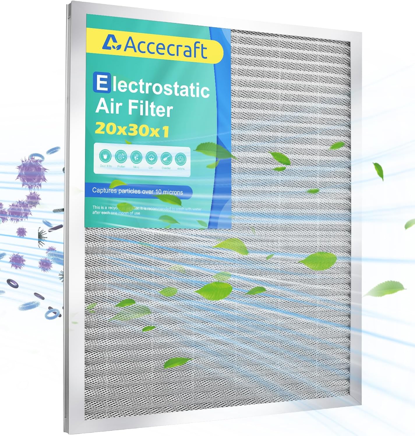 Accecraft 20x30x1 Aluminum Air Filter